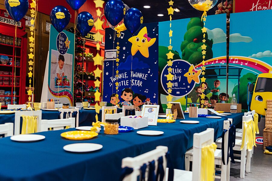 Children's party branded with Little Baby Bum